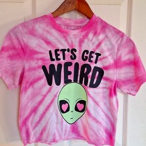 Tie dye alien shirt